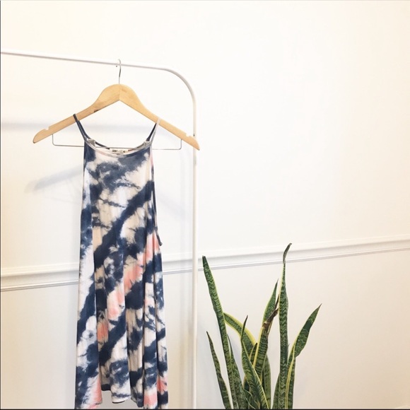 Billabong Dresses & Skirts - 🚌 Billabong | Tie Dye High Neck Tank Dress Size M